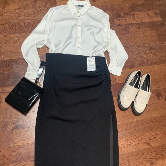 ZARA black skirt NWTs - Picture 1 of 3